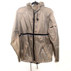 Vintage Viking Cyclopack Packable Jacket Size Small Beige Outdoors Athleisure